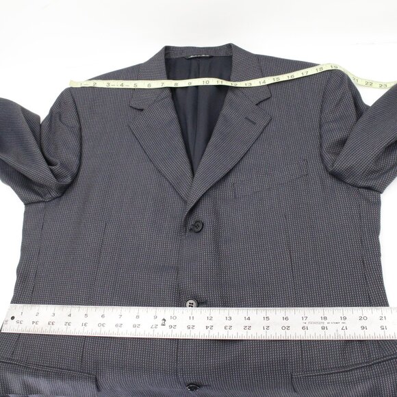 canali sport coat men's 44L three button silk wool waffle notch lapel vented - Picture 11 of 16